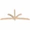 Ekena Millwork Davenport Smooth Timber Gable Bracket, Douglas Fir, 84"W x 42"H x 3 1/2"D x 3 1/2"F, 12/12 Pitch GBW084X42X0404DAV00SDF - alternate 5